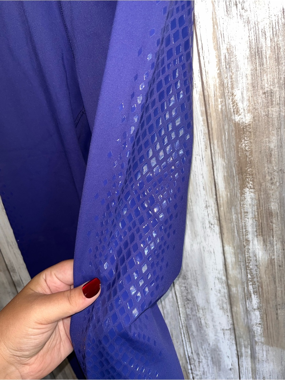 CALIA Power Sculpt High Rise Leggings Blue Size S BodySmooth Perforated - Picture 4 of 6